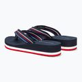 Japonki damskie Tommy Hilfiger Wedge Stripes Beach Sandal space blue 3