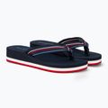 Japonki damskie Tommy Hilfiger Wedge Stripes Beach Sandal space blue 4