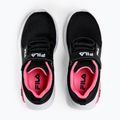 Buty dziecięce FILA Madrun Velcro black/sangria sunset 11