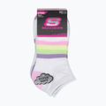 Skarpety dziecięce SKECHERS Heel/Toe Terry Low Cut 6 par white/light pink 10