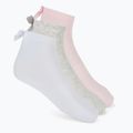 Skarpety dziecięce SKECHERS Non Terry Anklet 3 pary pink