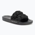 Klapki damskie Tommy Jeans Braided Slide frozen black