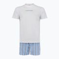 Piżama męska Calvin Klein LV00NM2903 classic white top/vertical boardway