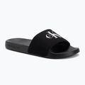 Klapki damskie Calvin Klein YW0YW01967 Monogram Logo 0GM black/bright white