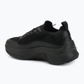 Buty męskie Calvin Klein YM0YM01457 Chunky Runner Lace Up Sock Knit triple black 3