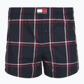 Bokserki męskie Tommy Hilfiger Woven Boxer Print 3 pack rwb foulard/med red/rwb w chck 4