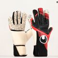 Rękawice bramkarskie uhlsport Powerline Supergrip+ Flex czarne/czerwone/białe 4