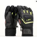 Rękawice narciarskie dziecięce LEKI WCR Team 3D Junior black ice/lemon 11