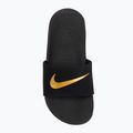 Klapki dziecięce Nike Kawa black/metallic gold 5