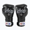Rękawice bokserskie Fairtex Stylish Angular Sparring - Locked Thumb black 8