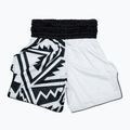 Spodenki bokserskie Fairtex Boxing BT2003 "Monochrome" white/black 2
