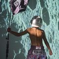 Spodenki treningowe męskie YOKKAO Lunar Muay Thai iridescent blue grey 15