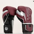 Rękawice bokserskie Venum Elite Evo burgundy/silver 7