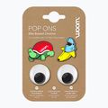 Przypinki do koszyka rowerowego woom POP ONS tropical fun