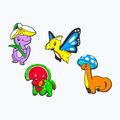 Przypinki do koszyka rowerowego woom POP ONS florassic park 2
