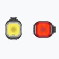 Zestaw lampek rowerowych Knog Blinder Mini Square Twinpack czarny