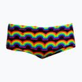 Bokserki pływackie dziecięce Funky Trunks Sidewinder Trunks rainbowie