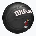 Piłka do koszykówki dziecięca Wilson NBA Team Tribute Mini Miami Heat black rozmiar 3 2