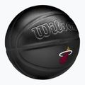 Piłka do koszykówki Wilson NBA Team Premiere Miami Heat black rozmiar 7 2