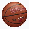 Piłka do koszykówki Wilson NBA Team Alliance Miami Heat brown rozmiar 7 2