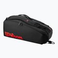 Torba tenisowa Wilson Clash V3 Super Tour 6PK black/ infrared
