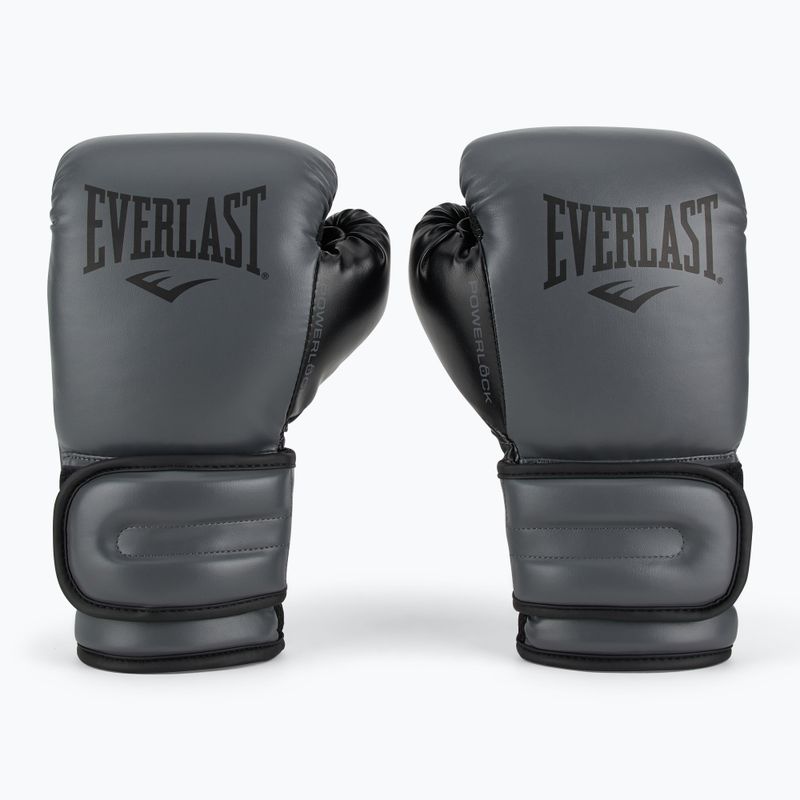 Rękawice bokserskie Everlast Powerlock 2 charocal 2