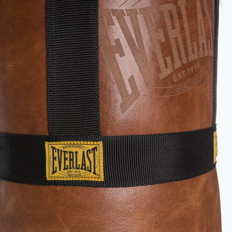 Worek bokserski skórzany Everlast 1910 brązowy EV5780 2