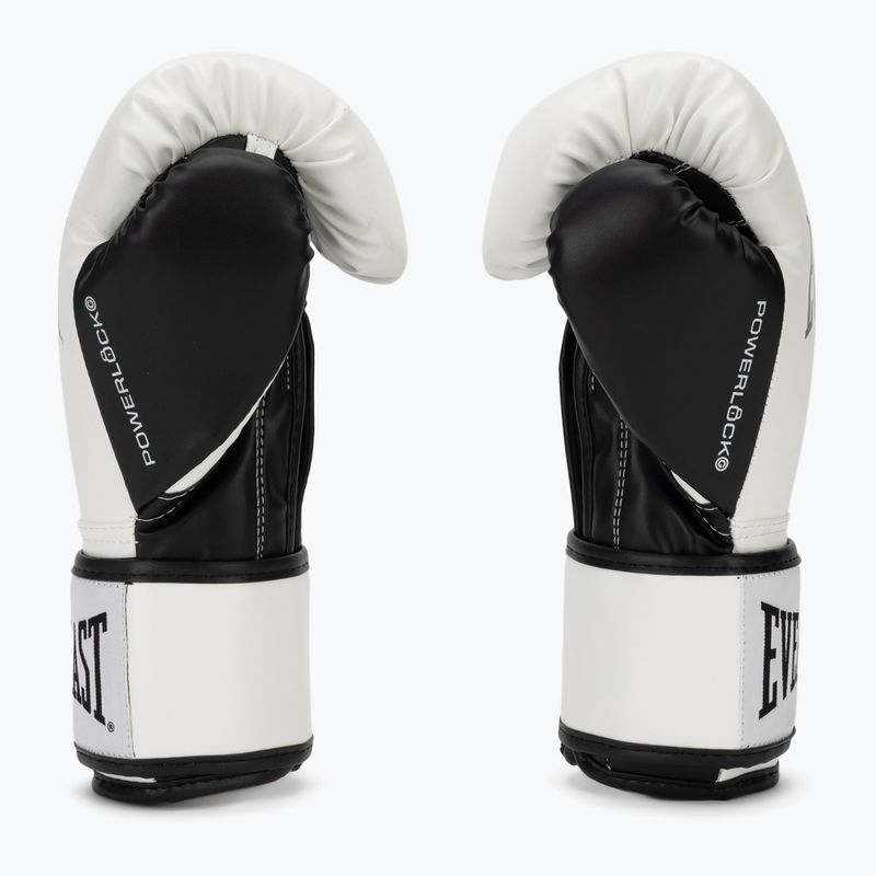 Rękawice bokserskie Everlast Powerlock Pro OG H&L Training Glove white/black 4