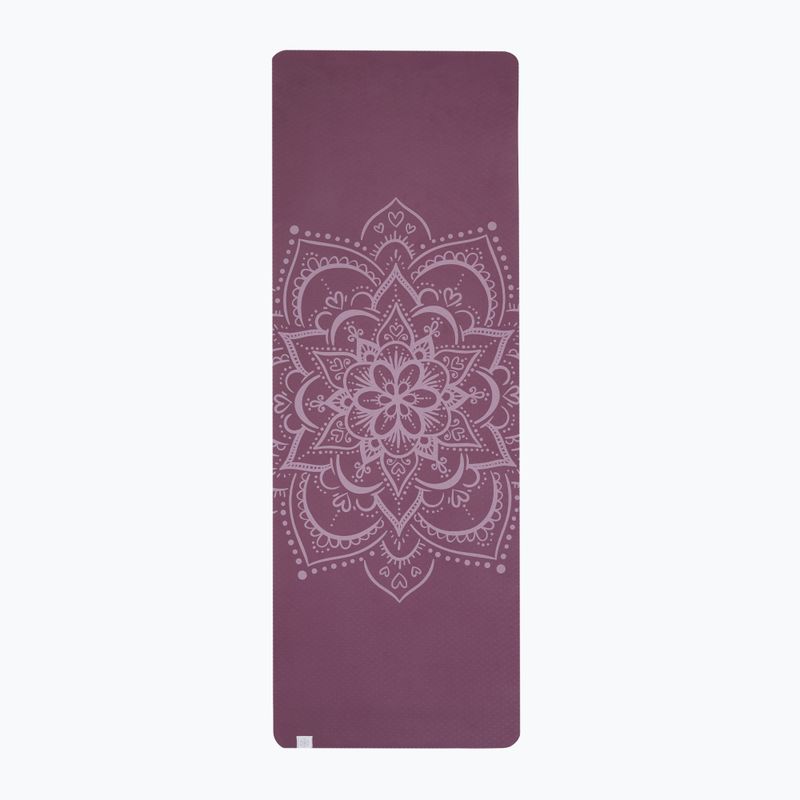 Mata do jogi Gaiam TPE Blush Printed burgndy