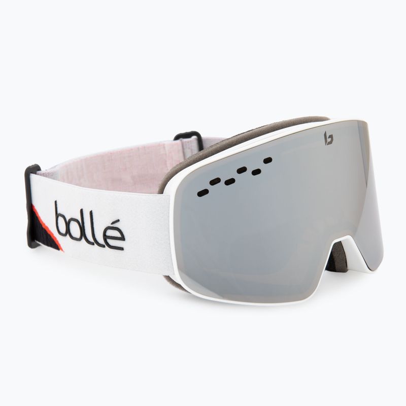 Gogle narciarskie Bollé Nevada race white matte/black chrome