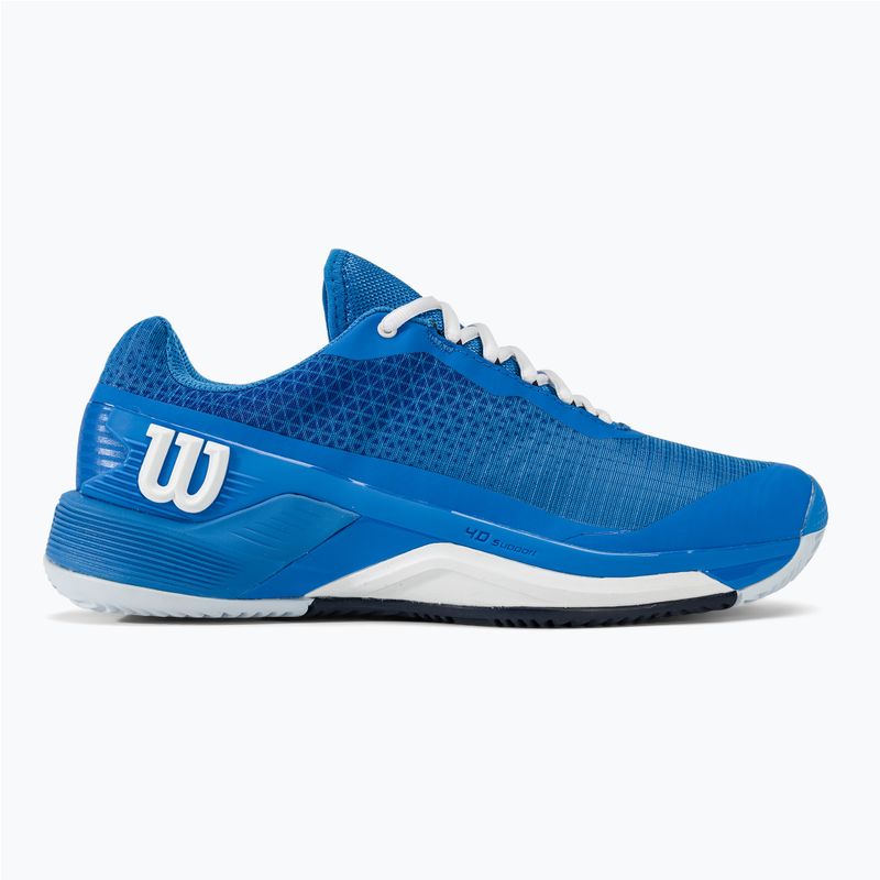 Buty do tenisa męskie Wilson Rush Pro 4.0 Clay french blue/white/navy blazer 2