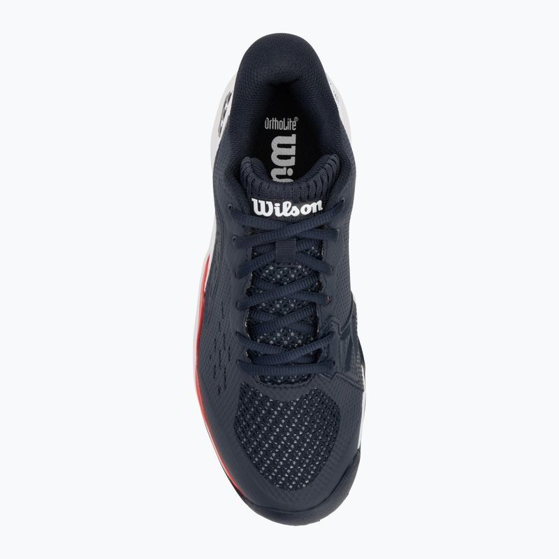 Buty do tenisa męskie Wilson Rush Pro Ace navy blazer/ white/ wilson red 5