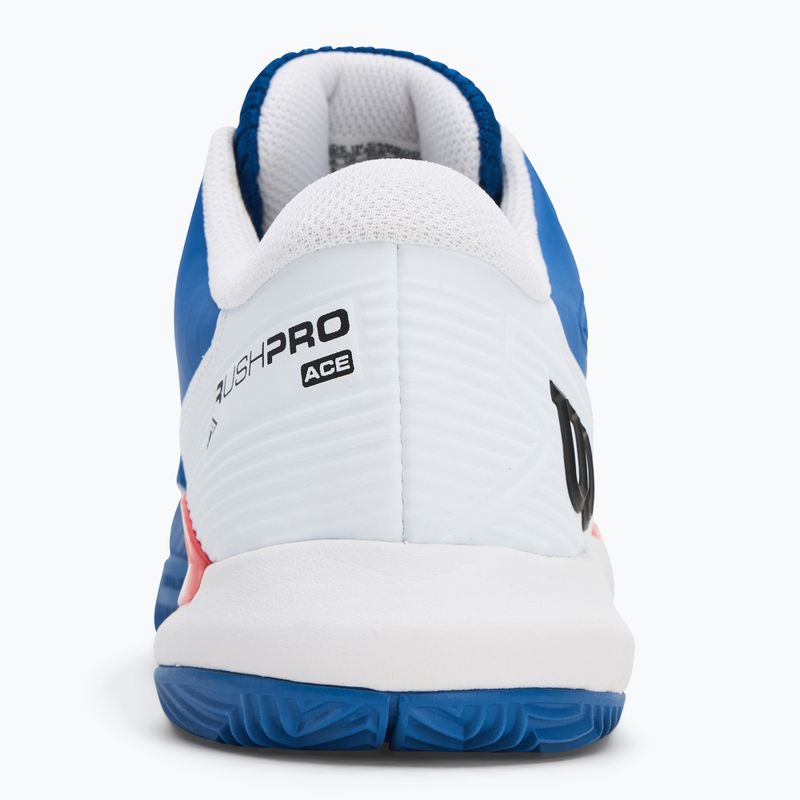 Buty do tenisa męskie Wilson Rush Pro Ace Clay deja vu blue/ white/ infrared 6
