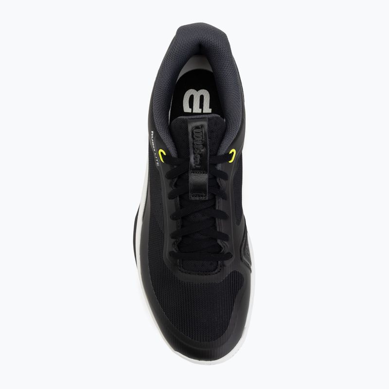 Buty do tenisa męskie Wilson Rush Lite 5 black/white/safety yellow 5