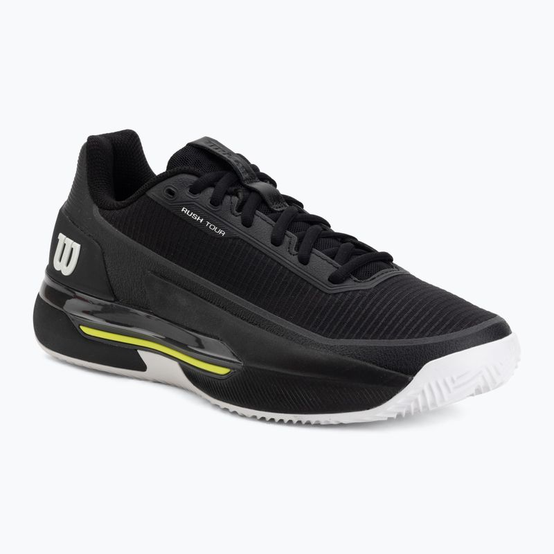 Buty do tenisa męskie Wilson Rush Pro 5 Tour Clay black/white/safety yellow