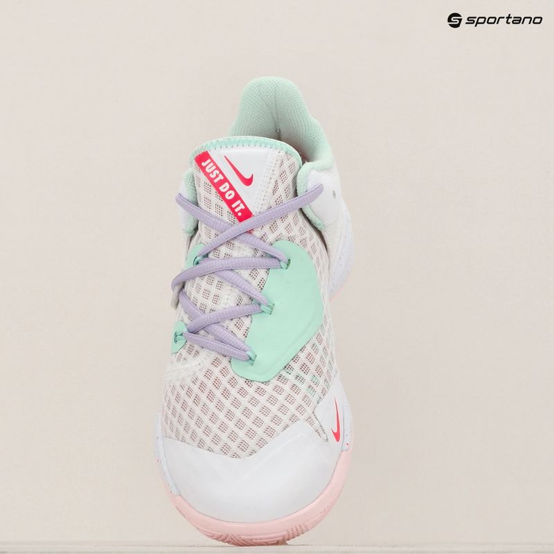 Buty do siatkówki Nike Zoom Hyperspeed Court SE white/mint foam/grey/violet mist/pink foam 9
