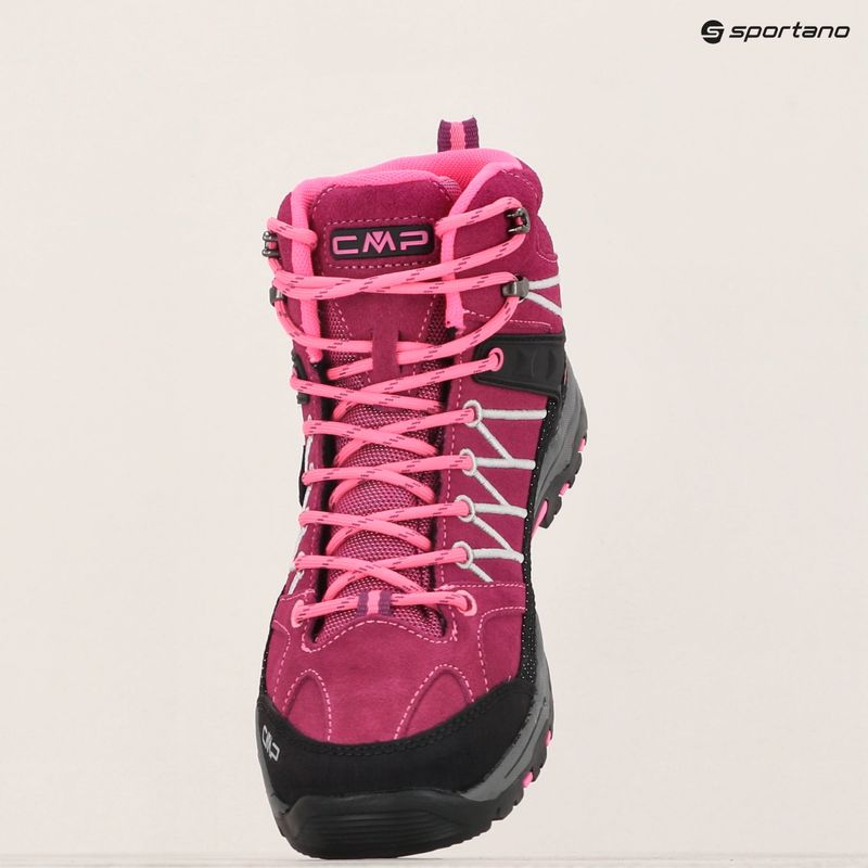 Buty trekkingowe juniorskie CMP Rigel Mid berry/pink fluo 9