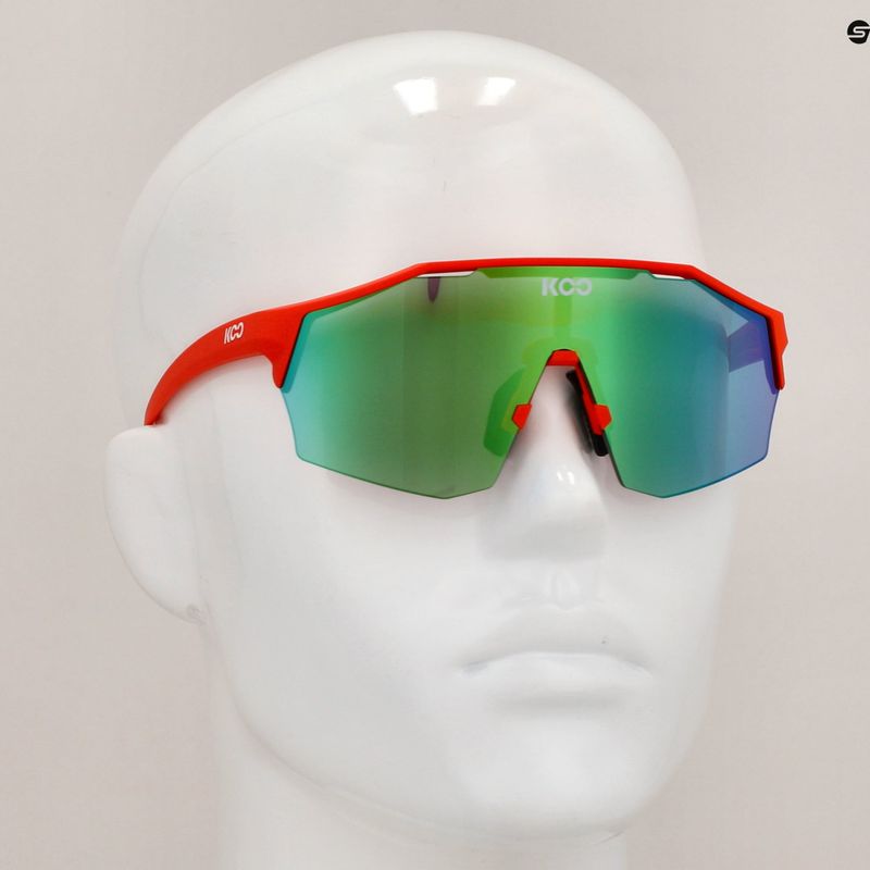 Okulary przeciwsłoneczne Koo Alibi orange matt/green mirror 9