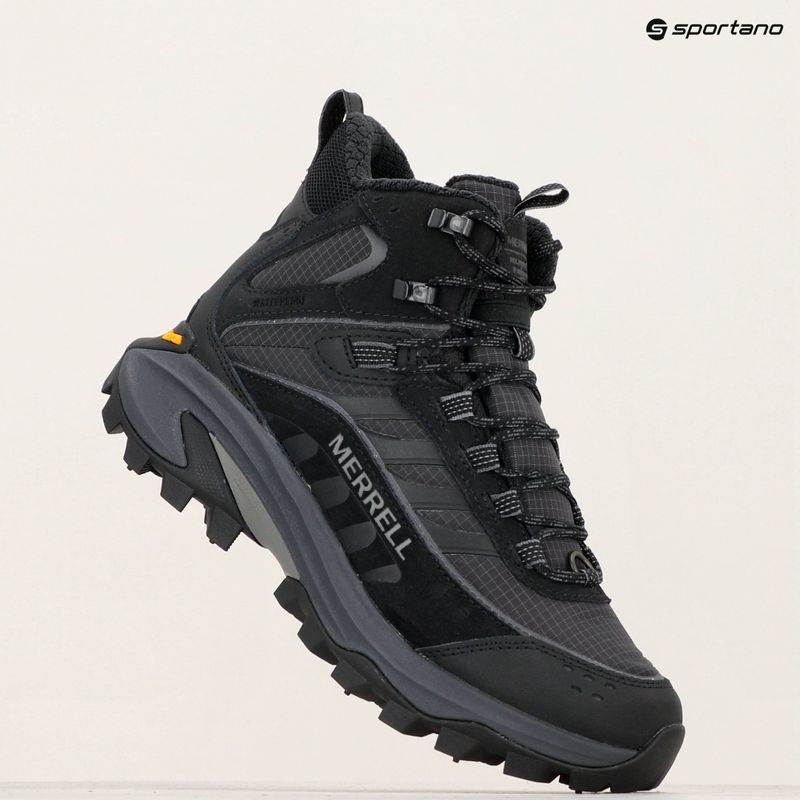Buty turystyczne męskie Merrell Moab Speed 2 Thermo Mid Wp triple black 9
