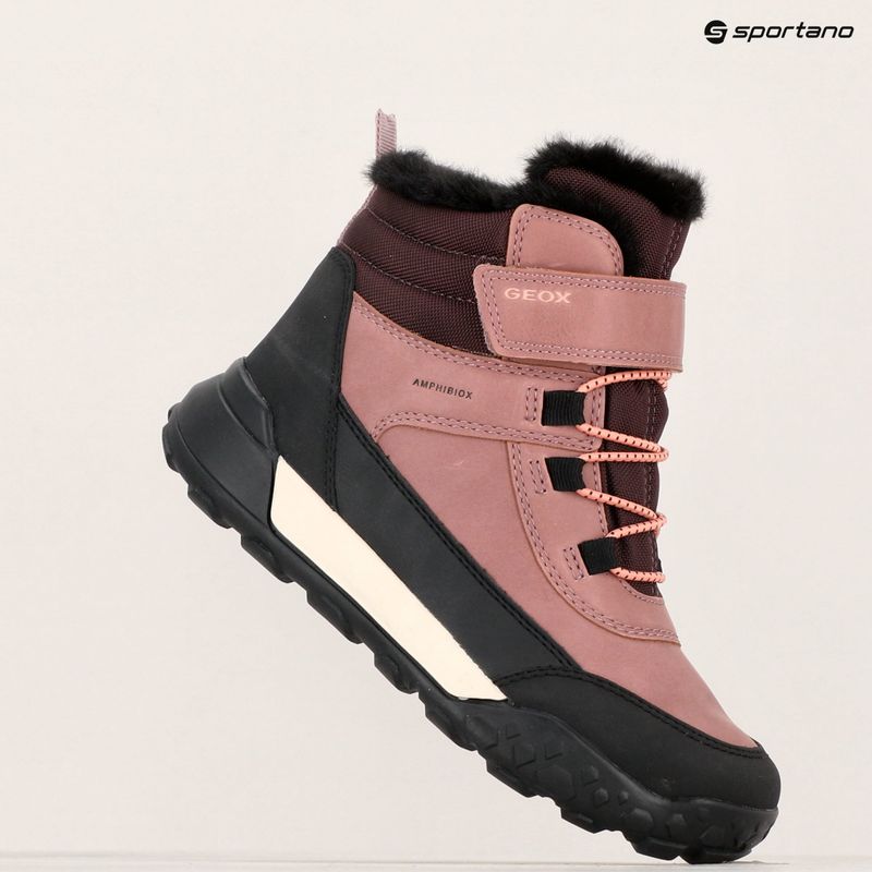 Śniegowce juniorskie Geox Trekkyup ABX dark pink 9