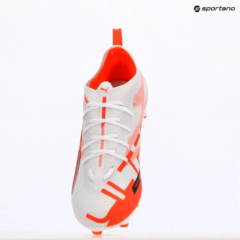 Buty piłkarskie dziecięce PUMA Ultra 5 Pro FG/AG Jr puma white/puma black/glowing red 9