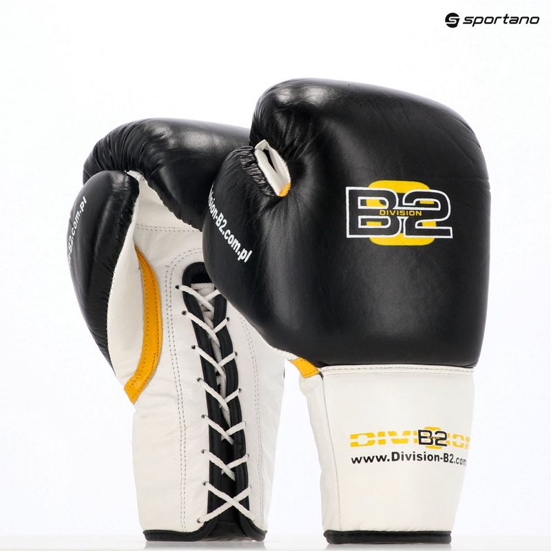 Rękawice bokserskie DIVISION B-2 DIV-PFG1500 Pro 3-Layer Foam black/white 8