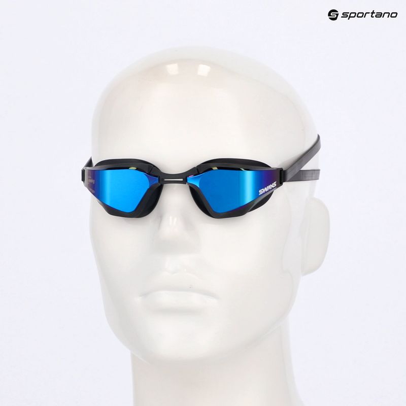 Okulary do pływania SWANS BG-SR-72M blackened/ blue mirror 6