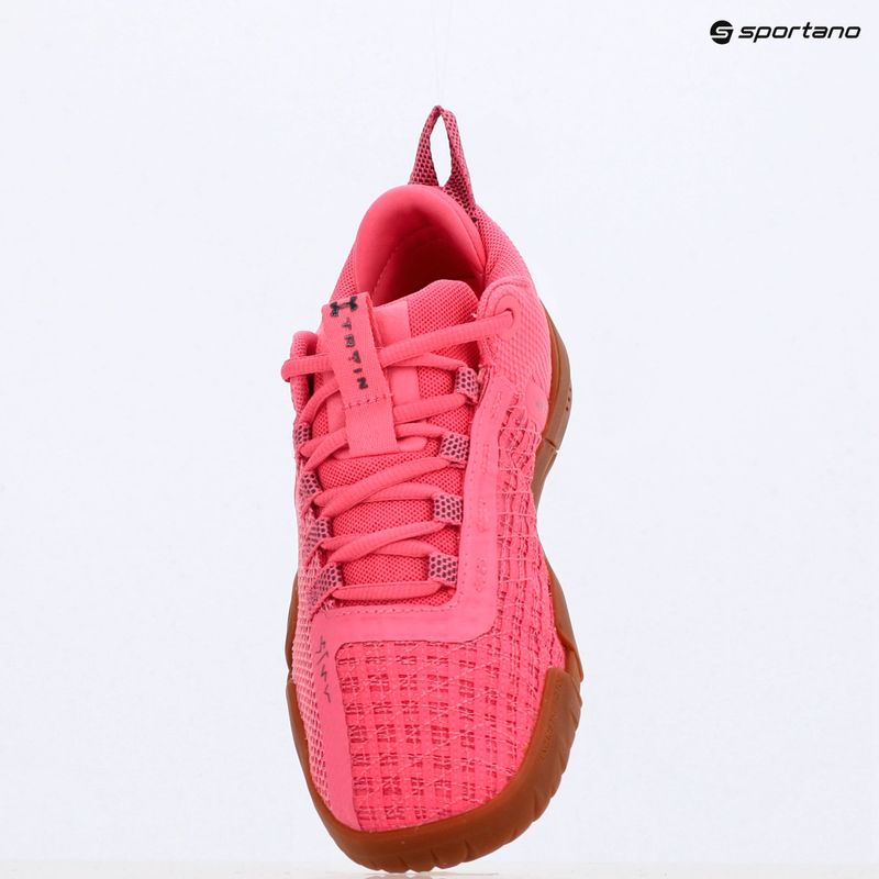 Buty treningowe damskie Under Armour TriBase Reign 6 super pink/super pink/downpour gray 9