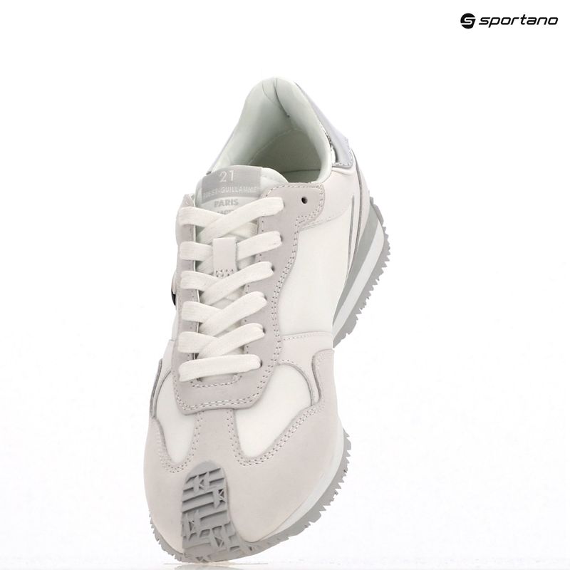 Buty damskie KARL LAGERFELD Velocette Embro Nft white leather/textile w/silver 9