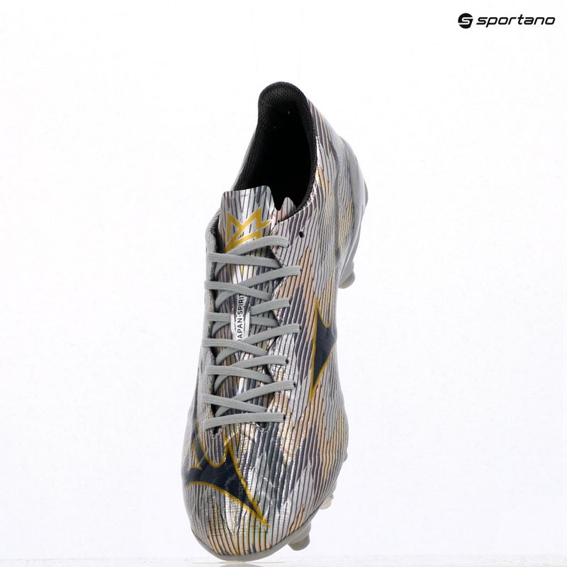 Buty piłkarskie męskie Mizuno α II Japan Mix galaxy silver/8605 c/gold 9