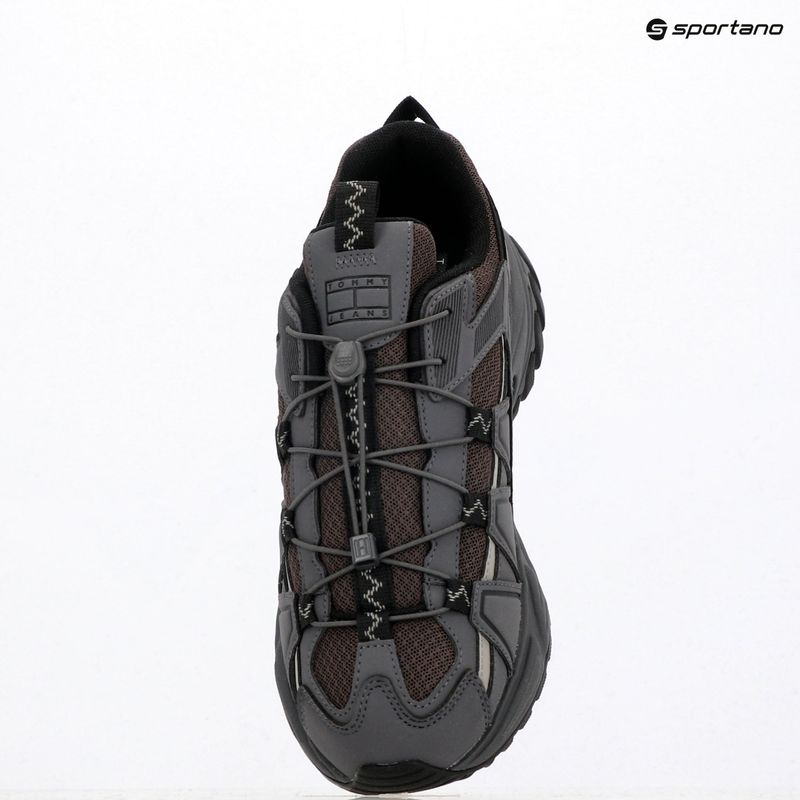 Buty męskie Tommy Jeans Outdoor Runner washed black/black walnut 9