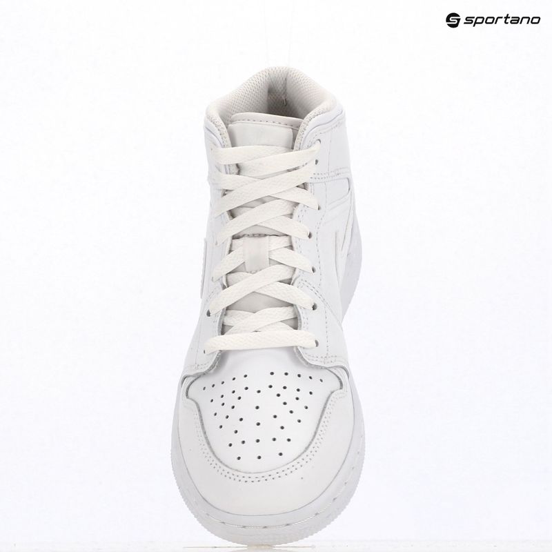 Buty Jordan 1 Mid white/white/white 9