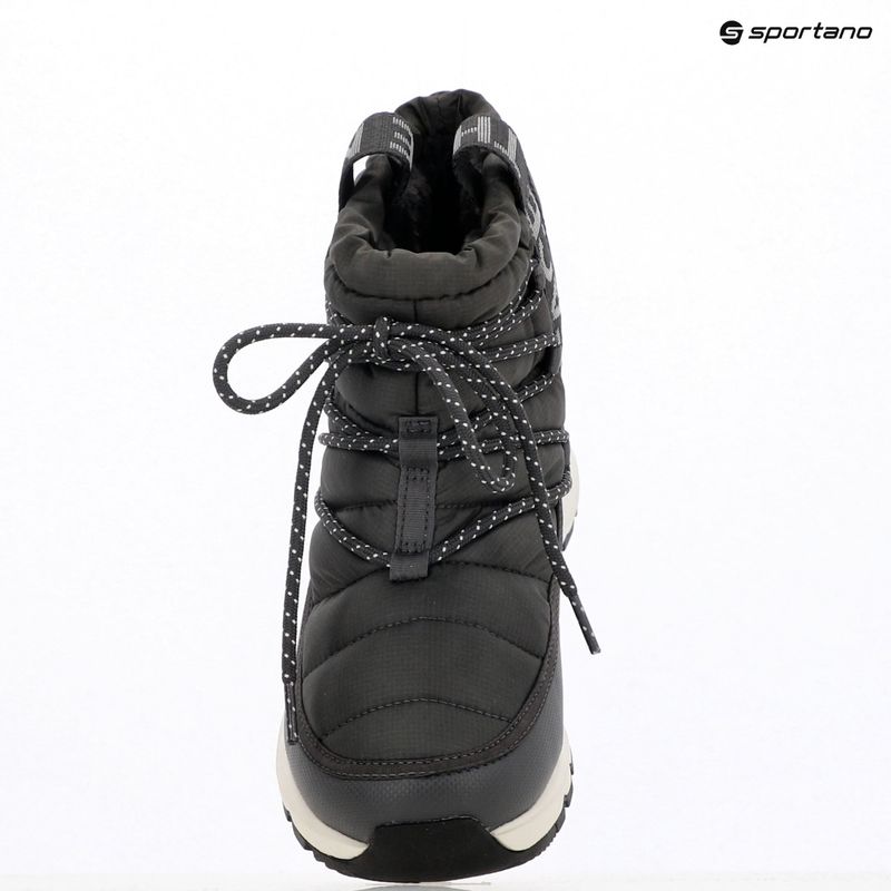 Śniegowce damskie The North Face Thermoball Lace Up WP anthracite grey/white ash 10