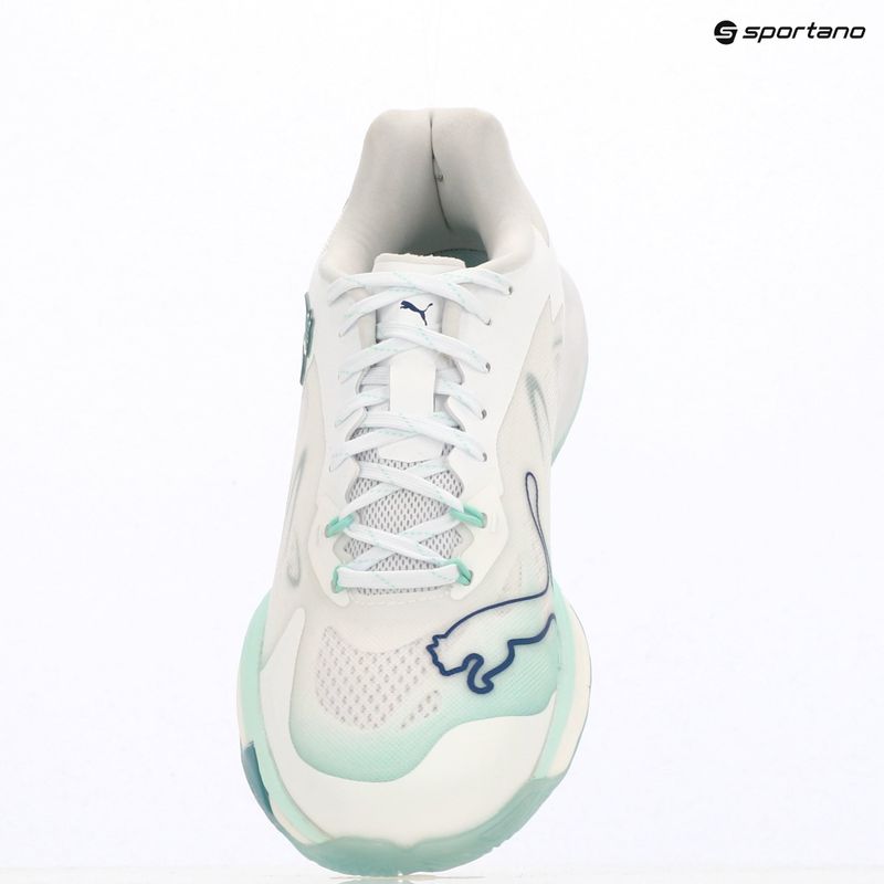Buty do piłki ręcznej damskie PUMA Vantage Nitro Game On puma white/baltic blue/fresh water 16
